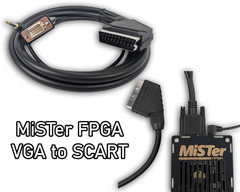 MiSTer FPGA VGA to SCART Cable CSYNC HD15 to RGB 15 kHz High Quality Cable