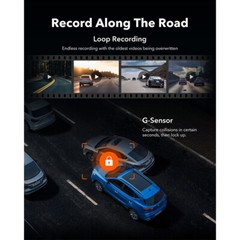 10in Dual Lens Car DVR Mirror Dash Cam Recorder Rear View Camera Parking Monitor