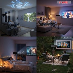5 Core Projector Stand Floor Adjustable Heavy Base Universal Projectors Support