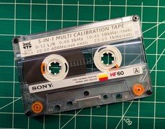 5-in-1 SONY Nostalgia Test/Calibration Cassette tape: L/R, Level, Speed, Azimuth