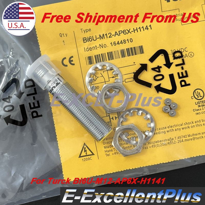 New 10-30VDC 200mA 6mm Proximity Switch Sensor For Turck Bi6U-M12-AP6X-H1141