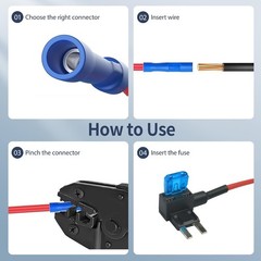 10 Pack 3 Types 12V Car Add-a-Circuit Fuse Tap Adapter,Standard Mini Micro2 F…