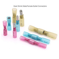 Heat Shrink Bullet Male Female Connectors Electrical Wire Terminals 50/150pcs