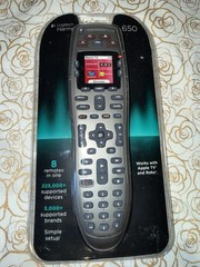Logitech Harmony 650 Universal Remote Control New Sealed 8-in-1 LCD Apple TV Rok