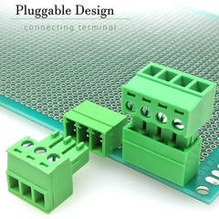 5 Set 6 Pin 3.5mm Pitch Screw Terminal Block Connector for 28-16AWG Pluggable…