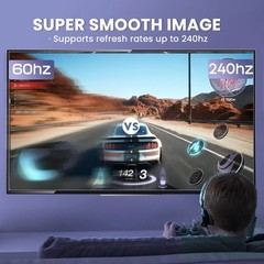 DisplayPort Cable 8K DP 1.4Cable 8K@60Hz 4K@144Hz Braided High Speed Display