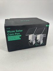Solar Pan Cam 2-Pack Solar Outdoor Home Security Camera w/ 2K HD New Ships Fast