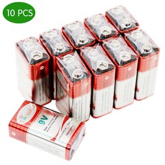 9V 6F22 9 Volts Heavy Duty Battery Zinc Carbon 0% Mercury – 10 PCS / 1 Box