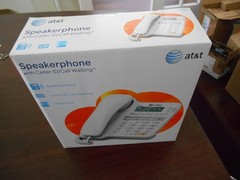 AT&T CL2909 Corded Phone with Speakerphone and Caller ID – White