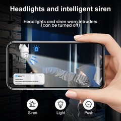 ARCCTV 2-Pack 2K Indoor WiFi6 Security Camera Auto-Tracking 360°PTZ 24/7 Working