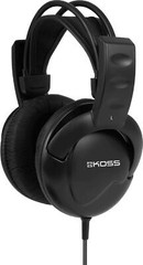 Over The Ear Headphones Wired Black Flexible Clear Sound Stereophone 3.5mm