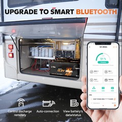LiTime 12V 280Ah Bluetooth LiFePO4 Lithium Battery For RV Solar Boat-Refurbished
