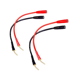 Pin Plugs to 4mm Female Banana Jack Speaker Audio Cable, 6 Inches Banana Plug…