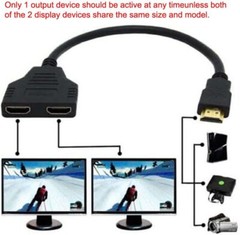 4K HDMI Cable Splitter Adapter 2.0 Converter 1 In 2 Out 1 Male to 2 Female lot