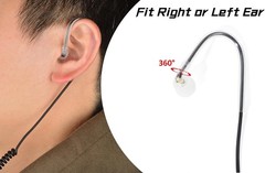 3.5mm Surveillance Balanced Armature Earpiece, Listen Only Headset for Walkie…