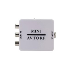 RCA/Composite A/V To RF/Coax/Coaxial Converter RF Modulator AV 2 COAX Adapter