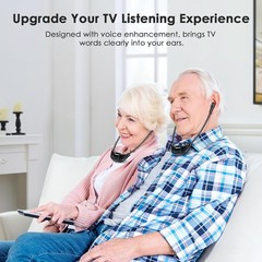 SIMOLIO Digital Wireless Headphones for TV, 3 Tone, Separate Volume & Balance