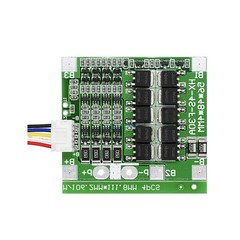 4 Packs 14.8V 4S 30A Lithium-Ion Battery BMS Protection Board with Balancing