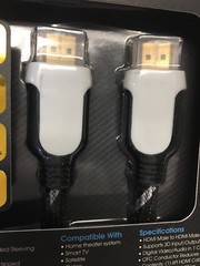 HDMI FIBER CABLE/CORD 6FT TANGLE FREE HIGH SPEED W/ETHERNET 1080P 3D VIDEO 24KT