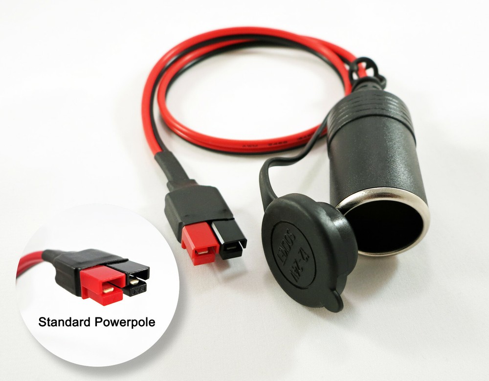 12V Female Car Cigarette Socket fits ANDERSON POWERPOLE Sermos adapter volt 15A