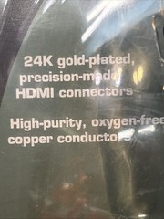 ACOUSTIC RESEARCH PRO II SERIES PR-185 24K GOLD PLATED HDMI 6 FOOT CABLE