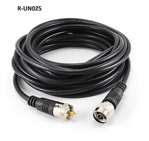 25ft RG8x Coax UHF (PL259) to N-Type M/M Antenna Cable – CablesOnline R-UN025
