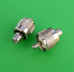 (2 PCS) UHF Male PL-259 to RCA Female Connector – USA Seller