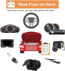 100pcs Standard Blade Fuse Assortment Auto Car Truck Fuses Kit ATC / ATM US