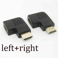 90 Degree Left/Right Angle Port Male To Female HDMI Adapter Connector HDTV LOT