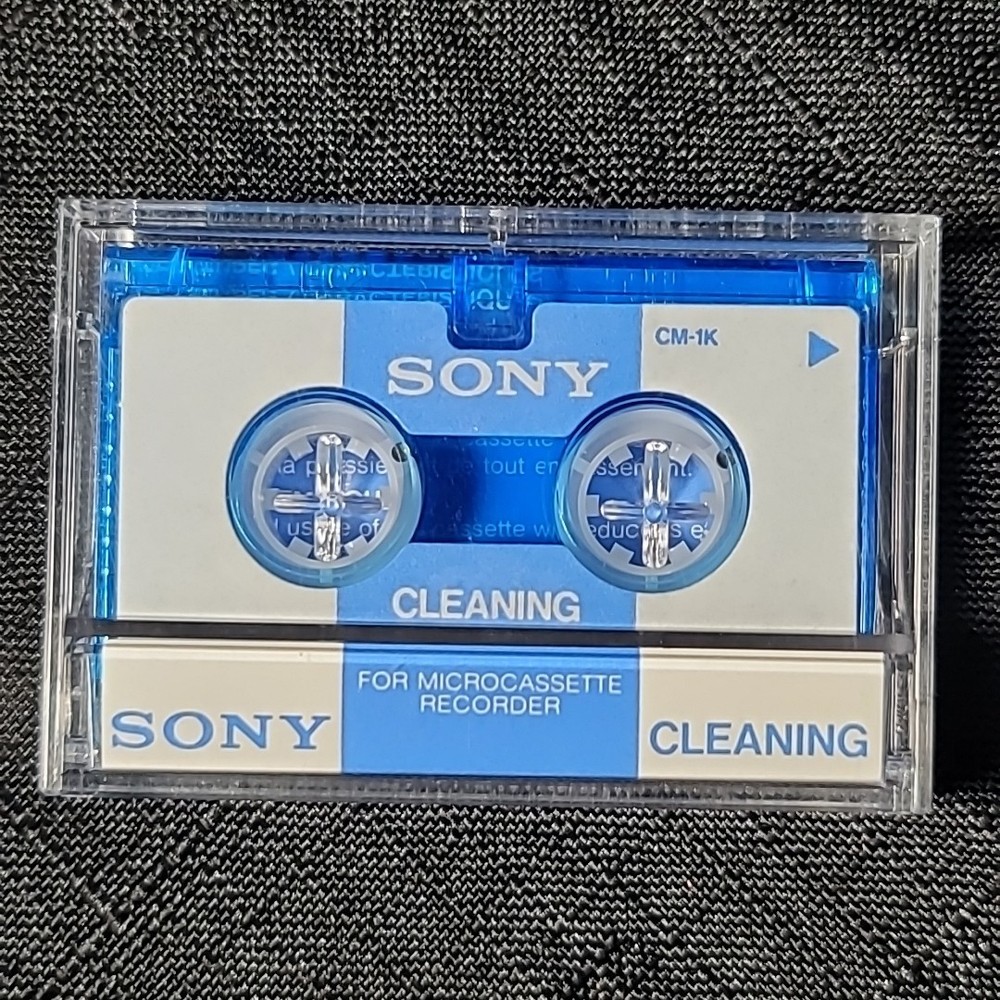 Sony Microcassette CM-1K Cleaning Cassette 0.8m For Microrecorder tape CM-1KA