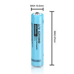 4x 3.7V AAA Rechargeable Li-ion Triple A Batteries Button Top for weapon lights