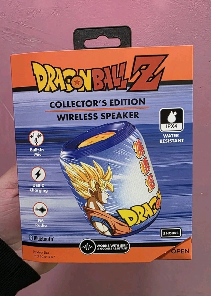 Dragon Ball Z Goku And Vegeta wireless speaker with built in mic, and radio New!
