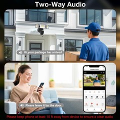 Hardwired Floodlight Camera Outdoor, 5500LM 2K HD Security Camera with Lights…