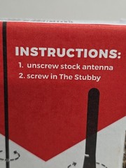 Stubby Jr Antenna | 2 inches | Short Antenna Replacement | Made in The USA