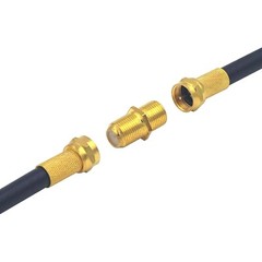 5PCS F Type Coax Coaxial Cable Coupler Female Jack Adapter Connector US SHIP