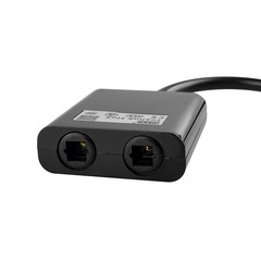 Dual Port Toslink Digital Fiber Optical Adapter Splitter Audio Cable 1 In 2 Out;