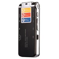 Digital Voice Recorder Built-in Microphone Speaker, Audio MP3 Player 8GB
