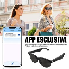 Smart Glasses AI Bluetooth Glasses with 144+Translation for Men & Woman Travel…