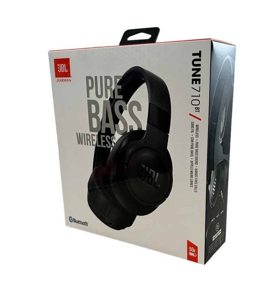 JBL HARMAN TUNE 710BT PURE BASS WIRELESS BLUETOOTH HEADPHONES- /NEW SEALED