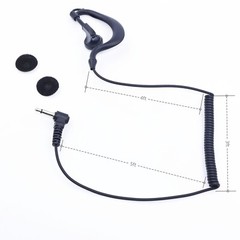 3.5mm Listen-Only Earbud Earpiece for Motorola & Kenwood Shoulder Speaker Mic