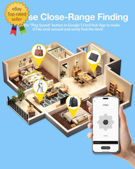 Air Tags forAndroid,AirTags4 Pack Android,Android Tracker Tags2Year Battery Life