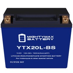 Mighty Max YTX20L-BSLIFEPO4 Lithium Replaces Yamaha 700 YFM70 Grizzly, EPS 16-24