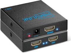 HDMI Splitter 1 in 2 Out 60Hz – HDCP Bypass 2.3 HDR Dolby 7.1 Video Converter
