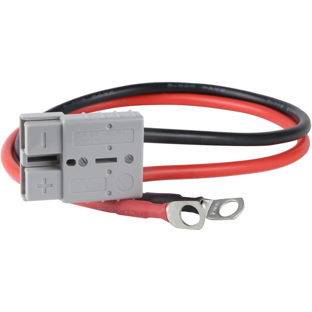 1.64 Ft 8AWG Battery Cable with High-Quality Anderson Connector for Efficiency