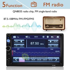 7″ Double Din Car Stereo IOS/Android MP5 Player FM GPS Navigation Bluetooth+CAM