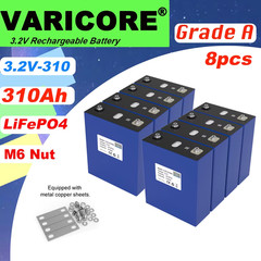 8pcs 3.2V LiFePO4 Battery 320AH 280ah 200ah 150ah 105ah DIY 12v 24V Automotive