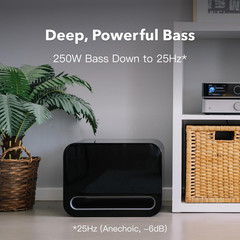 WiiM Sub Pro – 8″ 250 W Wireless Smart Subwoofer | AI RoomFit™ Calibration | Wi-