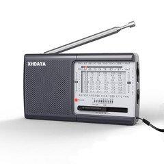 XHDATA D219 Radio Portable AM FM Small Battery Operated Radio w/ Great Reception