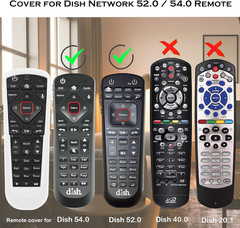 2 Pack Cover for Dish Network Remote, Case for Dish TV Remote Control 52.0/54.0