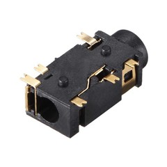 uxcell 3.5 mm Audio Jack Connector PCB Mount Female PJ-311D/PJ-342B, Black